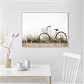 Picture of Leaning Bike  _GroupedProduct_Rectangle_Landscape_Photography _GroupedProduct_Rectangle_Landscape_Canvas_Framed_