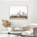Picture of Leaning Bike  _GroupedProduct_Rectangle_Landscape_Photography _GroupedProduct_Rectangle_Landscape_Canvas_Framed_