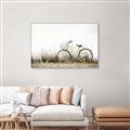 Picture of Leaning Bike  _GroupedProduct_Rectangle_Landscape_Photography _GroupedProduct_Rectangle_Landscape_Canvas_Framed_