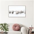 Picture of Sheep Party _GroupedProduct_Rectangle_Landscape_Photography _GroupedProduct_Rectangle_Landscape_Canvas_Framed_