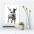 Picture of Ink Bull  _GroupedProduct_Rectangle_Portrait_Unframed_Print_Only_