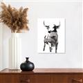 Picture of Ink Bull  _GroupedProduct_Rectangle_Portrait_Unframed_Print_Only_