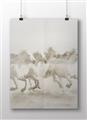 Picture of Horses Running in Water _GroupedProduct_Rectangle_Landscape_Photography _GroupedProduct_Rectangle_Landscape_Unframed_Print_Only_