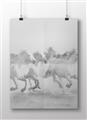 Picture of Horses Running in Water _GroupedProduct_Rectangle_Landscape_Photography _GroupedProduct_Rectangle_Landscape_Unframed_Print_Only_