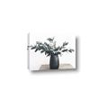 Picture of Black vase with green leafs _GroupedProduct_Rectangle_Landscape_Photography _GroupedProduct_Rectangle_Landscape_Canvas_