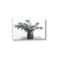 Picture of Black vase with green leafs _GroupedProduct_Rectangle_Landscape_Photography _GroupedProduct_Rectangle_Landscape_Canvas_