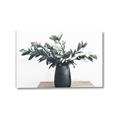 Picture of Black vase with green leafs _GroupedProduct_Rectangle_Landscape_Photography _GroupedProduct_Rectangle_Landscape_Canvas_