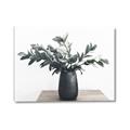 Picture of Black vase with green leafs _GroupedProduct_Rectangle_Landscape_Photography _GroupedProduct_Rectangle_Landscape_Canvas_