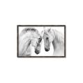 Picture of Face Off Horses _GroupedProduct_Rectangle_Landscape_Photography _GroupedProduct_Rectangle_Landscape_Canvas_Framed_