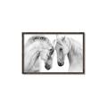 Picture of Face Off Horses _GroupedProduct_Rectangle_Landscape_Photography _GroupedProduct_Rectangle_Landscape_Canvas_Framed_