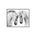 Picture of Face Off Horses _GroupedProduct_Rectangle_Landscape_Photography _GroupedProduct_Rectangle_Landscape_Canvas_Framed_