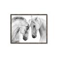 Picture of Face Off Horses _GroupedProduct_Rectangle_Landscape_Photography _GroupedProduct_Rectangle_Landscape_Canvas_Framed_