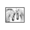 Picture of Face Off Horses _GroupedProduct_Rectangle_Landscape_Photography _GroupedProduct_Rectangle_Landscape_Canvas_Framed_