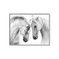 Picture of Face Off Horses _GroupedProduct_Rectangle_Landscape_Photography _GroupedProduct_Rectangle_Landscape_Canvas_Framed_
