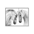 Picture of Face Off Horses _GroupedProduct_Rectangle_Landscape_Photography _GroupedProduct_Rectangle_Landscape_Canvas_Framed_