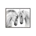 Picture of Face Off Horses _GroupedProduct_Rectangle_Landscape_Photography _GroupedProduct_Rectangle_Landscape_Canvas_Framed_