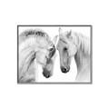 Picture of Face Off Horses _GroupedProduct_Rectangle_Landscape_Photography _GroupedProduct_Rectangle_Landscape_Canvas_Framed_