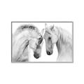 Picture of Face Off Horses _GroupedProduct_Rectangle_Landscape_Photography _GroupedProduct_Rectangle_Landscape_Canvas_Framed_