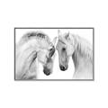 Picture of Face Off Horses _GroupedProduct_Rectangle_Landscape_Photography _GroupedProduct_Rectangle_Landscape_Canvas_Framed_