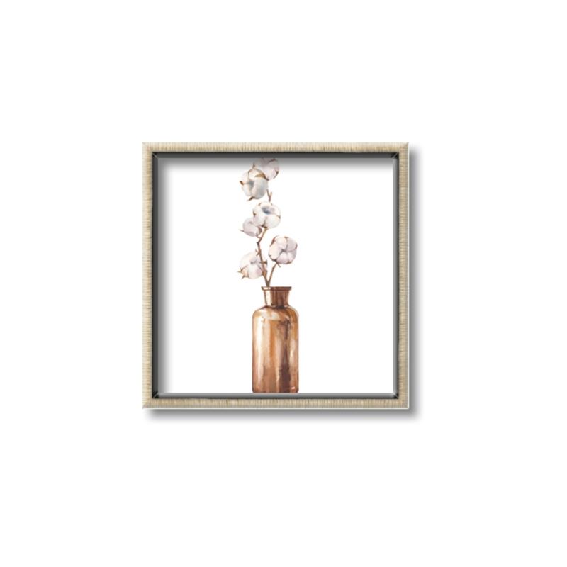 Picture of Cotton Branch  _GroupedProduct_Square_Canvas_Framed_