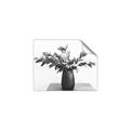 Picture of Black vase with green leafs _GroupedProduct_Rectangle_Landscape_Photography _GroupedProduct_Rectangle_Landscape_Unframed_Print_Only_