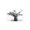Picture of Black vase with green leafs _GroupedProduct_Rectangle_Landscape_Photography _GroupedProduct_Rectangle_Landscape_Unframed_Print_Only_