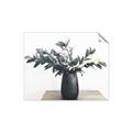 Picture of Black vase with green leafs _GroupedProduct_Rectangle_Landscape_Photography _GroupedProduct_Rectangle_Landscape_Unframed_Print_Only_