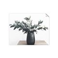 Picture of Black vase with green leafs _GroupedProduct_Rectangle_Landscape_Photography _GroupedProduct_Rectangle_Landscape_Unframed_Print_Only_