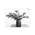 Picture of Black vase with green leafs _GroupedProduct_Rectangle_Landscape_Photography _GroupedProduct_Rectangle_Landscape_Unframed_Print_Only_