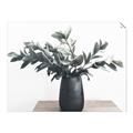 Picture of Black vase with green leafs _GroupedProduct_Rectangle_Landscape_Photography _GroupedProduct_Rectangle_Landscape_Unframed_Print_Only_