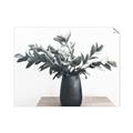 Picture of Black vase with green leafs _GroupedProduct_Rectangle_Landscape_Photography _GroupedProduct_Rectangle_Landscape_Unframed_Print_Only_