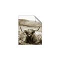 Picture of Furry Brown Cow _GroupedProduct_Rectangle_Portrait_Photography _GroupedProduct_Rectangle_Portrait_Unframed_Print_Only_