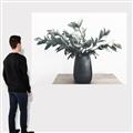 Picture of Black vase with green leafs _GroupedProduct_Rectangle_Landscape_Photography _GroupedProduct_Rectangle_Landscape_Canvas_