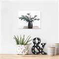 Picture of Black vase with green leafs _GroupedProduct_Rectangle_Landscape_Photography _GroupedProduct_Rectangle_Landscape_Canvas_
