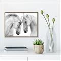 Picture of Face Off Horses _GroupedProduct_Rectangle_Landscape_Photography _GroupedProduct_Rectangle_Landscape_Canvas_Framed_