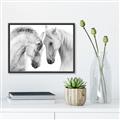 Picture of Face Off Horses _GroupedProduct_Rectangle_Landscape_Photography _GroupedProduct_Rectangle_Landscape_Canvas_Framed_