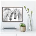 Picture of Face Off Horses _GroupedProduct_Rectangle_Landscape_Photography _GroupedProduct_Rectangle_Landscape_Canvas_Framed_