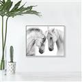 Picture of Face Off Horses _GroupedProduct_Rectangle_Landscape_Photography _GroupedProduct_Rectangle_Landscape_Canvas_Framed_