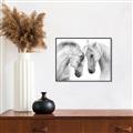Picture of Face Off Horses _GroupedProduct_Rectangle_Landscape_Photography _GroupedProduct_Rectangle_Landscape_Canvas_Framed_