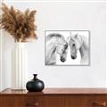 Picture of Face Off Horses _GroupedProduct_Rectangle_Landscape_Photography _GroupedProduct_Rectangle_Landscape_Canvas_Framed_
