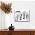 Picture of Face Off Horses _GroupedProduct_Rectangle_Landscape_Photography _GroupedProduct_Rectangle_Landscape_Canvas_Framed_
