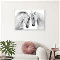 Picture of Face Off Horses _GroupedProduct_Rectangle_Landscape_Photography _GroupedProduct_Rectangle_Landscape_Canvas_Framed_