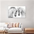 Picture of Face Off Horses _GroupedProduct_Rectangle_Landscape_Photography _GroupedProduct_Rectangle_Landscape_Canvas_Framed_
