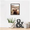 Picture of Furry Brown Cow _GroupedProduct_Rectangle_Portrait_Photography _GroupedProduct_Rectangle_Portrait_Canvas_Framed_
