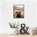 Picture of Furry Brown Cow _GroupedProduct_Rectangle_Portrait_Photography _GroupedProduct_Rectangle_Portrait_Canvas_Framed_