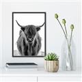 Picture of B&W Highland _GroupedProduct_Rectangle_Portrait_Photography _GroupedProduct_Rectangle_Portrait_Canvas_Framed_
