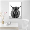 Picture of B&W Highland _GroupedProduct_Rectangle_Portrait_Photography _GroupedProduct_Rectangle_Portrait_Canvas_Framed_