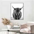 Picture of B&W Highland _GroupedProduct_Rectangle_Portrait_Photography _GroupedProduct_Rectangle_Portrait_Canvas_Framed_