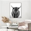Picture of B&W Highland _GroupedProduct_Rectangle_Portrait_Photography _GroupedProduct_Rectangle_Portrait_Canvas_Framed_
