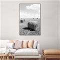 Picture of Hay Bail _GroupedProduct_Rectangle_Portrait_Photography _GroupedProduct_Rectangle_Portrait_Canvas_Framed_
